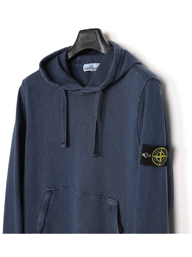 Wappen Patch Hoodie Marine Blue - STONE ISLAND - BALAAN 4