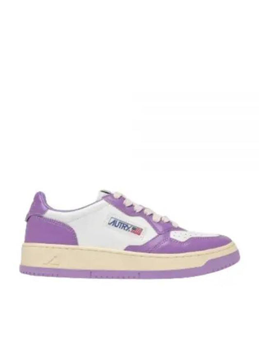 Medalist Leather Low Top Sneakers White Purple - AUTRY - BALAAN 2