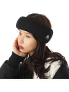 Logo Woodhull Headband Black - MOOSE KNUCKLES - BALAAN 3