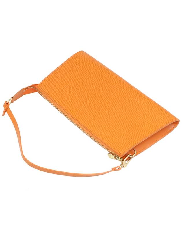 Orange Epi Leather Gold Pochette Accessory Pouch Shoulder Bag M5298H - LOUIS VUITTON - BALAAN 5