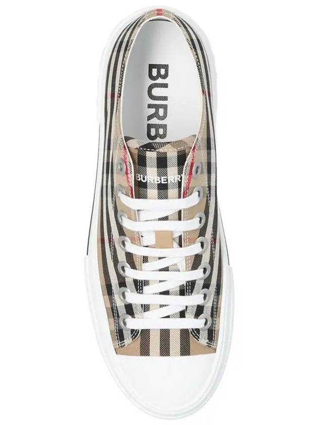 Vintage Check Cotton Sneakers Archive Beige - BURBERRY - BALAAN 5