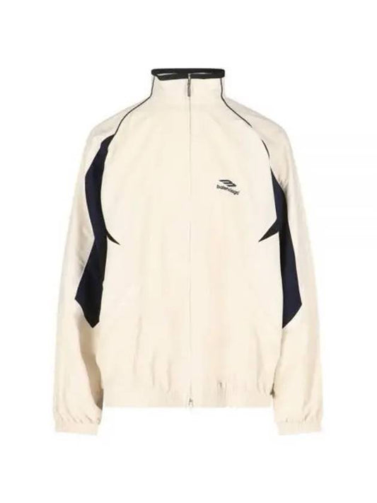 3B Sports Icon Medium Fit Track Jacket White - BALENCIAGA - BALAAN 2