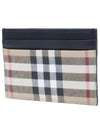 SANDON Vintage Check Card Wallet Beige - BURBERRY - BALAAN 3