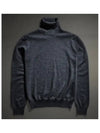 Virgin Wool Turtleneck Sweater Dark Gray - FAY - BALAAN 3