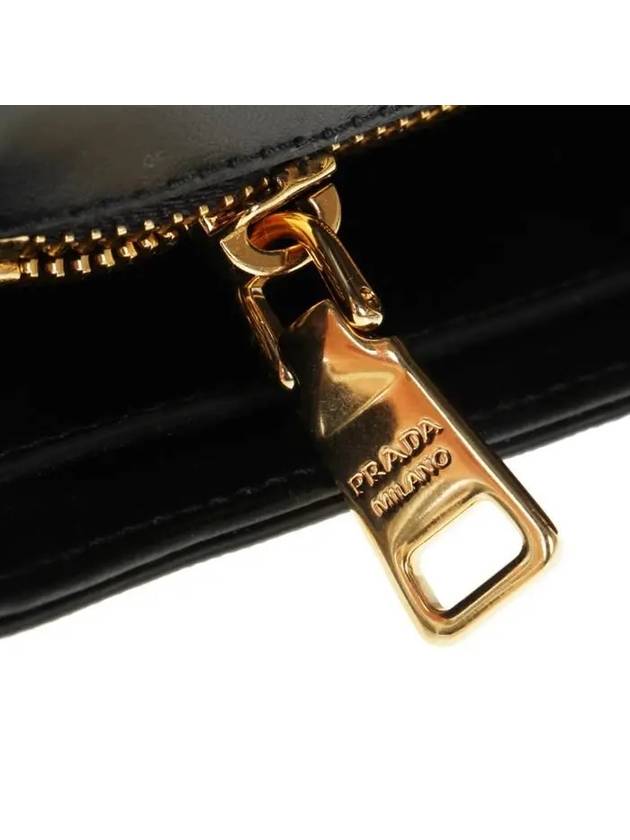 Saffiano Chain Cross Bag Black - PRADA - BALAAN 11