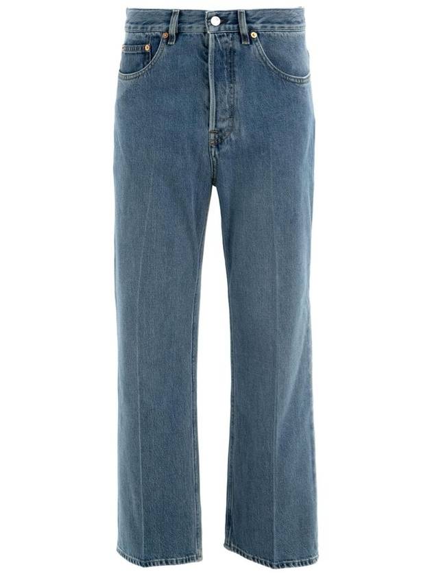 Low Waist Cropped Jean Blue - GUCCI - BALAAN 2