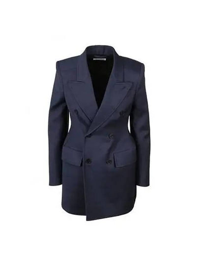 Hourglass Double Breasted Blazer Jacket Navy - BALENCIAGA - BALAAN 2