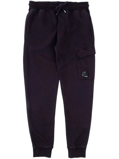 Brushed Emerized Diagonal Fleece Cargo Track Pants Purple - CP COMPANY - BALAAN 2