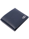 Gancini Half Wallet Deep Ocean - SALVATORE FERRAGAMO - BALAAN 6