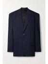 Pinstripe Wool Blazer Jacket Black - BALENCIAGA - BALAAN 2