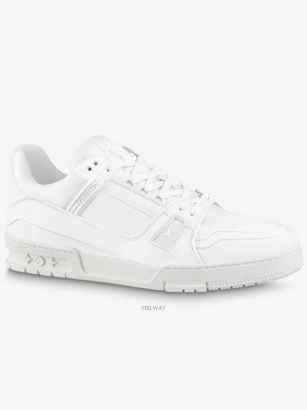 Men's LV Trainer Low Top Sneakers White - LOUIS VUITTON - BALAAN 2