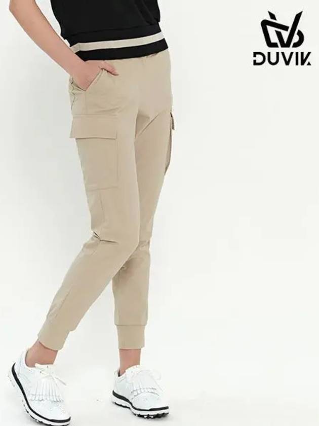 spandex out-pocket semi-jogger pants DD2WPT301BK - DUVIK - BALAAN 3