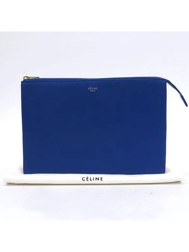 blue clutch bag - CELINE - BALAAN 1