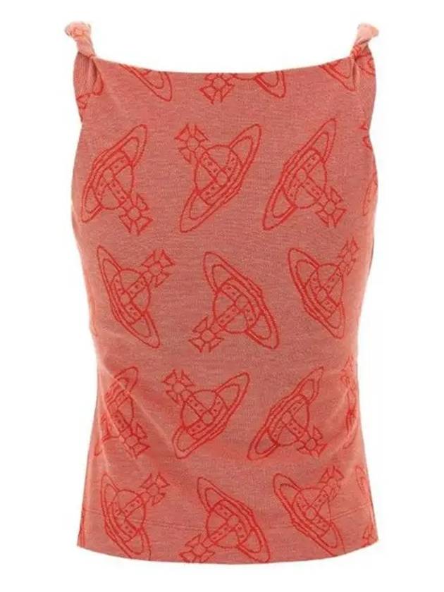 ORB Monogram Sleeveless Red - VIVIENNE WESTWOOD - BALAAN 4