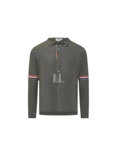 Merino Wool Armband Long Sleeve Shirt Dark Green - THOM BROWNE - BALAAN 2