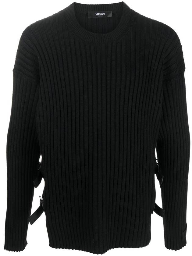 Sweater 1011790 1A08069 1B000 Black - VERSACE - BALAAN 2