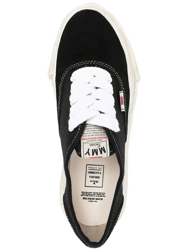 Blakey OG Sole Canvas Suede Low Top Sneakers Black - MIHARA YASUHIRO - BALAAN 5