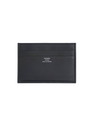 Citizen Twill Leather Card Wallet Blue Indigo - HERMES - BALAAN 1