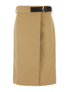 Midi Skirt 791599V0BT0 1434 Beige o Tan - BOTTEGA VENETA - BALAAN 1