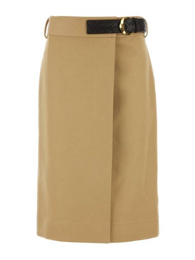 Midi Skirt 791599V0BT0 1434 Beige o Tan - BOTTEGA VENETA - BALAAN 1