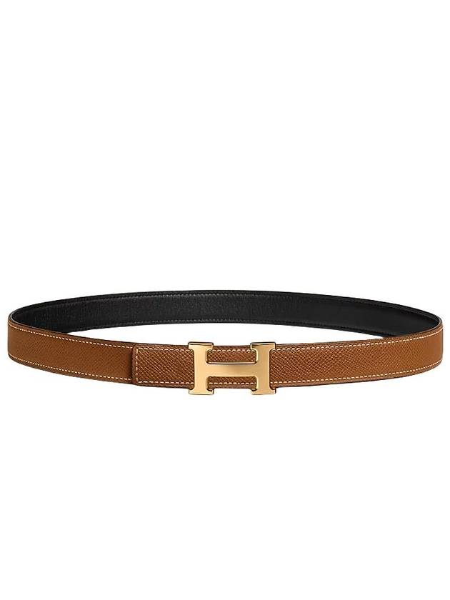 H Gold Buckle Constance Reversible Belt - HERMES - BALAAN 3