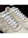 Lettering Two Tone Sneakers Suede Calfskin White - CHANEL - BALAAN 7