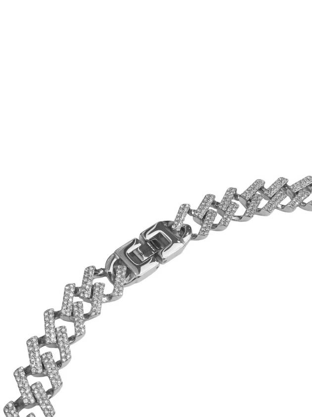 Silver Cubic Necklace Iced Cuban Chain No 2 NEC - BASSCLEF - BALAAN 5