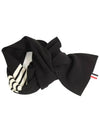 Striped Cashmere Muffler Black - THOM BROWNE - BALAAN 4