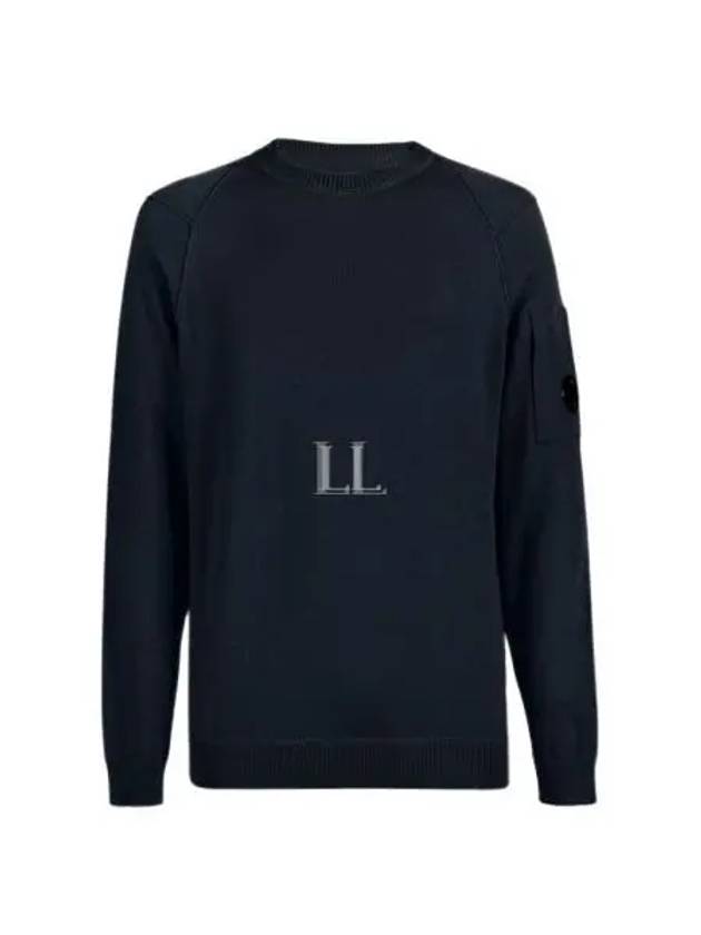 Men's Lens Wappen Cotton Sweatshirt Navy - CP COMPANY - BALAAN 2