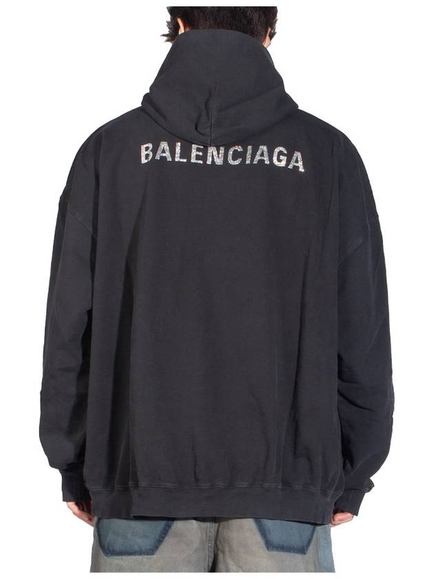 Back Logo Hooded Top Black - BALENCIAGA - BALAAN 6