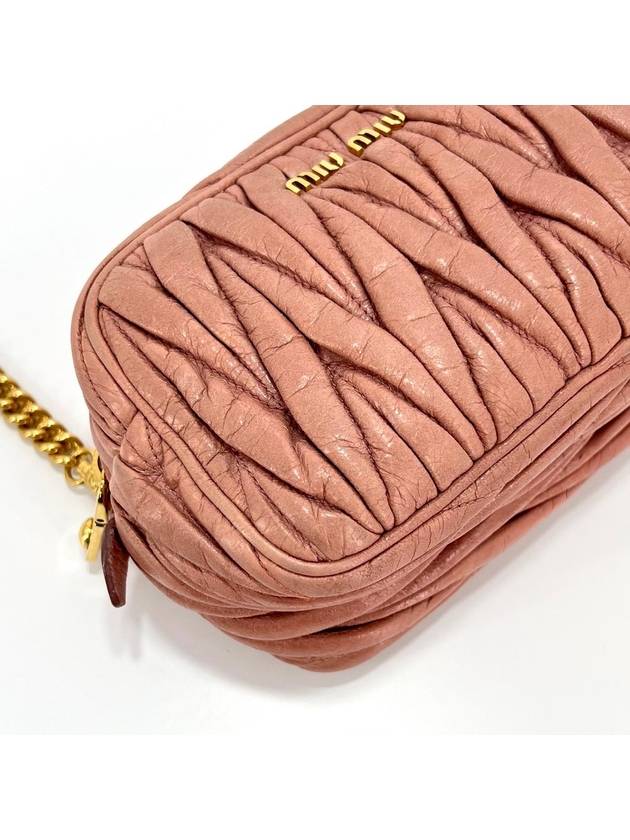 Matelasse mini cross bag pink - MIU MIU - BALAAN 7