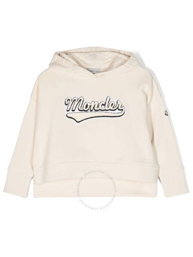 Moncler Enfant Logo Flocked Long Sleeved Hoodie Size 8 - MONCLER - BALAAN 1