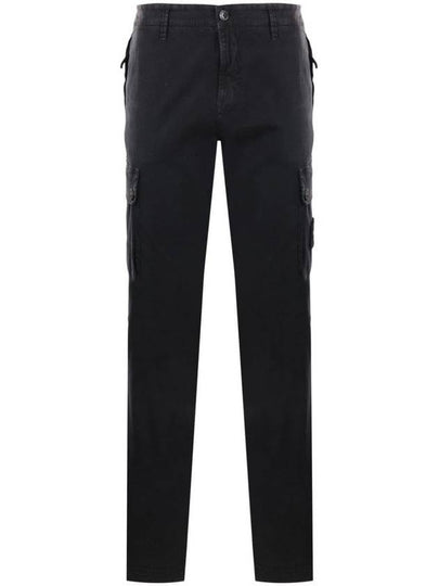 Compass Badge Cargo Straight Pants Black - STONE ISLAND - BALAAN 2