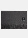 Men's Frame Cashmere Blend Scarf Mid Grey Melange - J.LINDEBERG - BALAAN 2