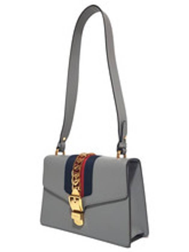 Women s 421882 Sylvie Small Gray Shoulder Bag Strap - GUCCI - BALAAN 3