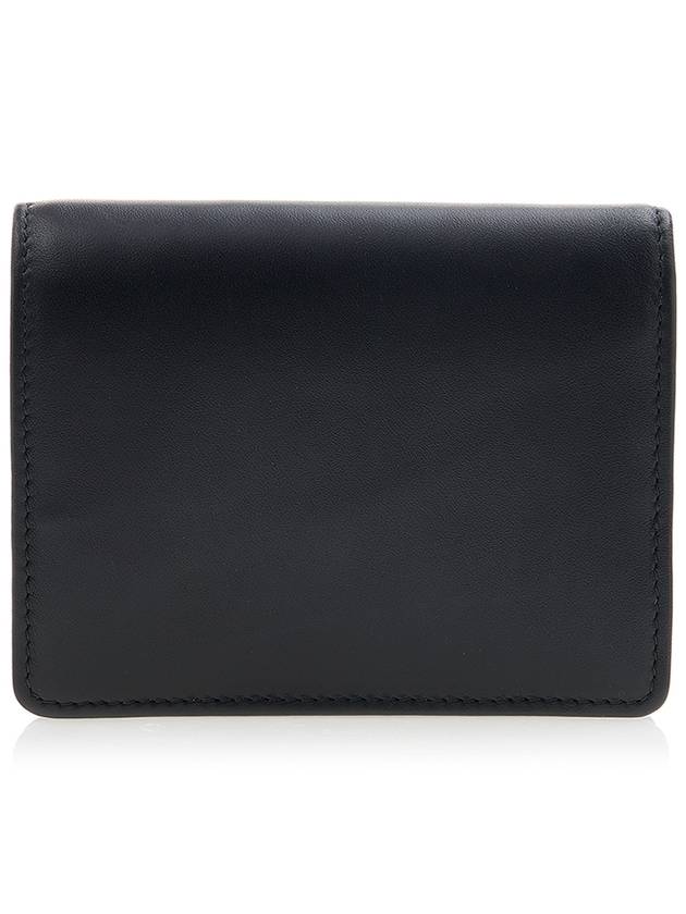 Logo Small Leather Half Wallet Black - MIU MIU - BALAAN 4