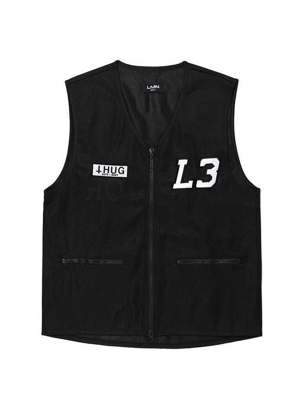 Unisex L3 Mesh Vest Black - LMN3011 - BALAAN 2