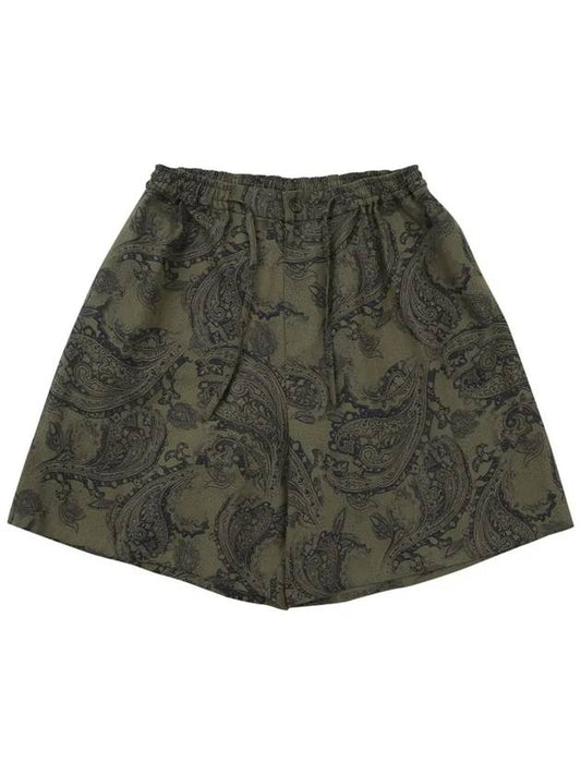 Men's Paisley Shorts Khaki - AJOBYAJO - BALAAN 2