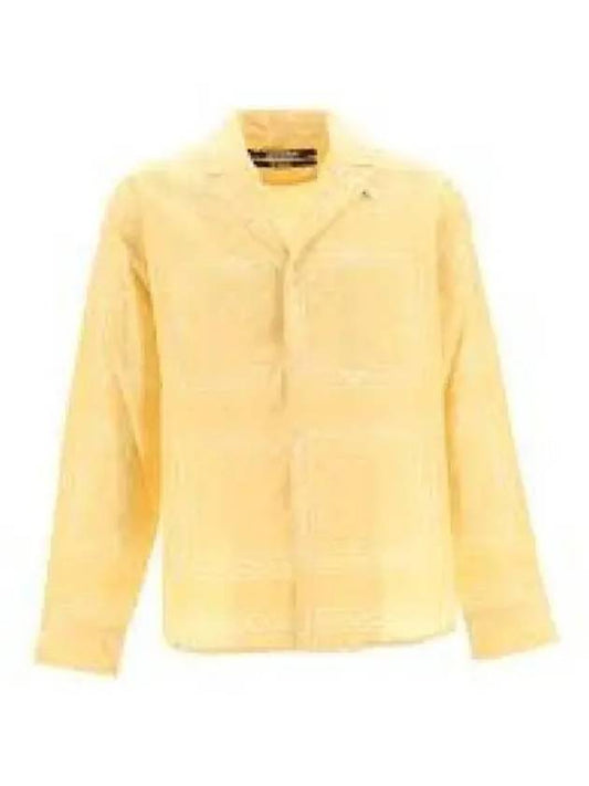 La Chemise Luis Paisley Print Long Sleeve Shirt Yellow - JACQUEMUS - BALAAN 2