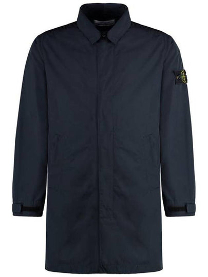 Micro Twill Compass Badge Trench Coat Navy - STONE ISLAND - BALAAN 2