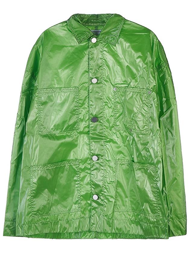 Glossy Nylon Jacket Green - BOTTEGA VENETA - BALAAN 11