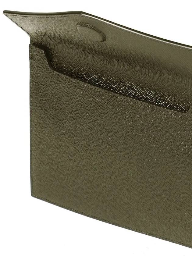 Envelope Uptown Baby Clutch Bag Dark Green - SAINT LAURENT - BALAAN 5