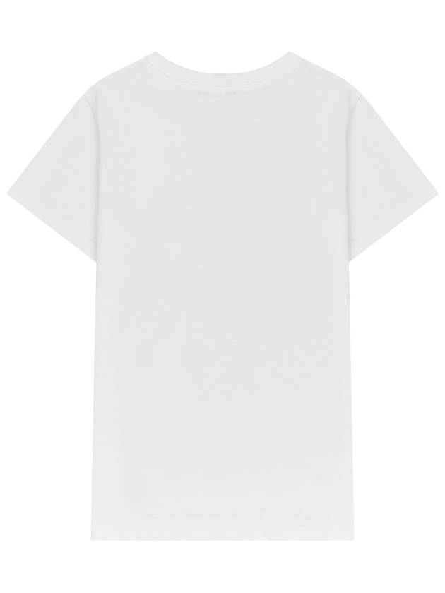 Denise Embroidered Short Sleeve T-shirt White - A.P.C. - BALAAN 3