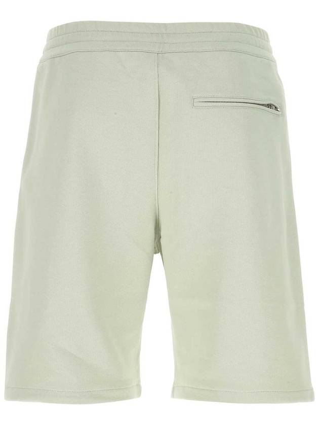 Men's Opal Logo Cotton Shorts Green - ALEXANDER MCQUEEN - BALAAN 3