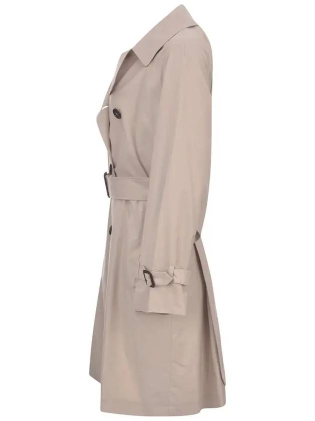 Titrench Cotton Trench Coat Ecru - MAX MARA - BALAAN 4