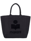 Yenky Logo Tote Bag Black - ISABEL MARANT - BALAAN 3