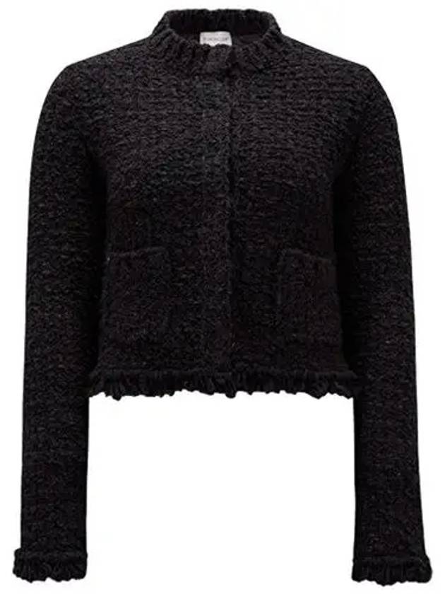 Tweed padded jacket black women s 9B00018 M3957 999 - MONCLER - BALAAN 1