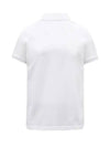 Logo Patch Short Sleeve Polo Shirt White - MONCLER - BALAAN 8