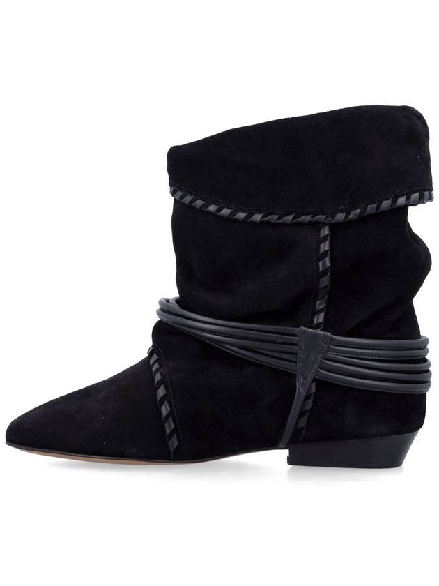 Selen suede middle boots black - ISABEL MARANT - BALAAN 4