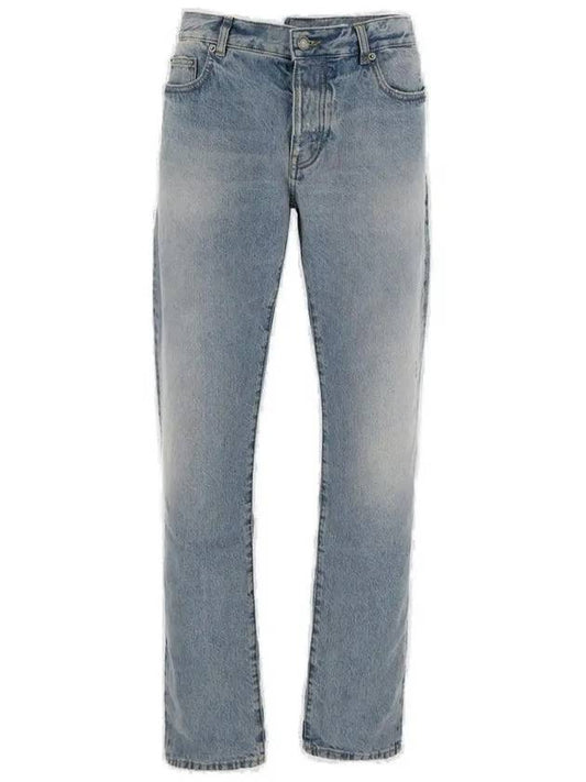 Slim Fit Cotton Jeans Blue - SAINT LAURENT - BALAAN 2